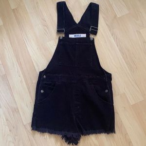 Brandy Melville Black Overalls
